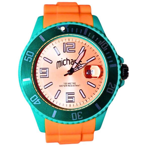 MEN'S Large Face Swim Michael's Dive Watch - Picture 1 of 11